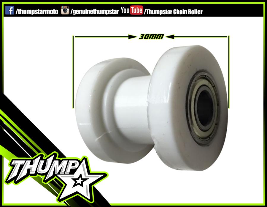 7502 | Chain Roller | 10mm Bolt | White